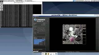 box86 Emulator + Wine on Android via Linux Deploy - Cinebench R11.5 Benchmark - Snapdragon 865