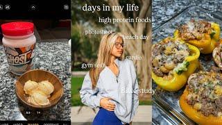 days in my life l high protein meals, beach, workouts, cardio