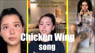 bella poarch chicken wings song(with beats and original)(tiktok compilation)