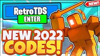 (2022) ALL *NEW* SECRET OP CODES In Roblox Retro TDS!