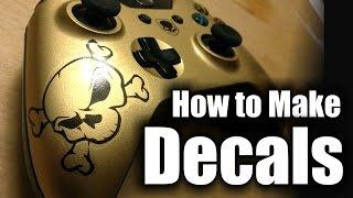 How to Make Decals and Clearcoat Them - XBOX One Controllers - HD