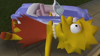 The Simpsons Hit & Run - Car Drives Her Lisa