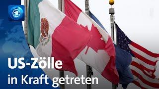 US-Handelsstreit: Trumps Zölle gegen Mexiko und Kanada sind in Kraft getreten