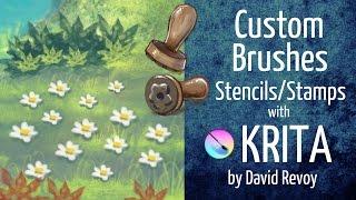 Custom Brushes (Stencil/Stamps) with Krita