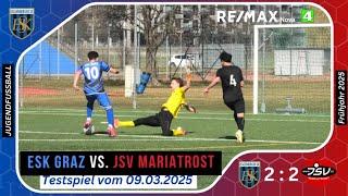 TESTSPIEL - U18 ESK Graz vs. JSV Mariatrost vom 09.03.2025