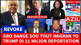 GRO NOUVEL SOU HAITI - IMIGRATION -  PROGRAM BIDEN TPS - AZIL CBP - TRUMP DEPORTATION -