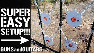 New CHEAP and EASY Steel Target SETUP!!! (t-post hooks and bullseyes from ST7)