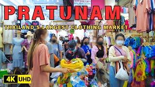 [4K UHD] Walking around Pratunam Market Bangkok | Thailand's Largest Clothing Market