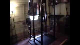 EliteFTS Squat rack 3x3 old school line with Texas Power Bar Home Gym