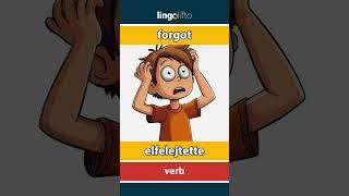  forgot - elfelejtette : vocabulary builder : learn English : tanuljunk angolul