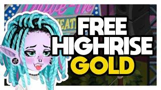 10 NOT-SO-SECRET ways people EARN FREE GOLD in HighRise (because who doesn't want Gold?)