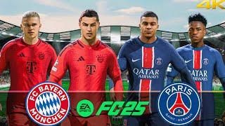 FC25 | Ronaldo, Haaland Vs Mbappé, Vinicius Jr | Bayern Munich Vs PSG | Champion League Full Match