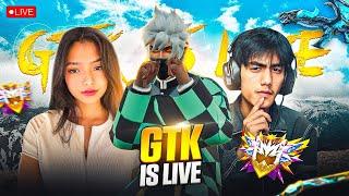 FREE FIRE LIVE WITH CHOTA GTK AND 1 VS 4 GUILD TEST Free Fire Live! #fflive