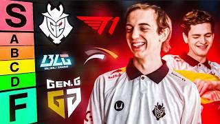 G2 VS T1 WORLDS FINAL?? | Worlds Tier List