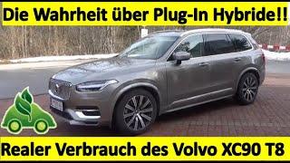 Volvo XC90 T8 Recharge. Wieviel verbraucht der Plug-In Hybrid mit leerer Batterie wirklich?