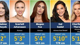 Height comparison of hollywood actresses | Shortest to Tallest Actresses