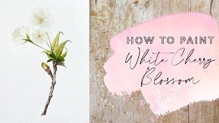 How to Paint White Cherry Blossom