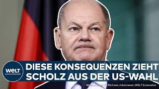 US-WAHL 2024: Olaf Scholz bezieht Stellung zur Wahl von Donald Trump zum 47. Präsidenten der USA