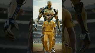 Cyber Titan in Aussie Colors #ai #shorts #cyber  #cricket  #aussie  #titan  #futureofcricket