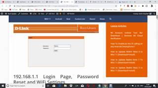 192.168.1.1 Login Page, Password Reset and WiFi Settings TP Link D Link Mi Netgear Router