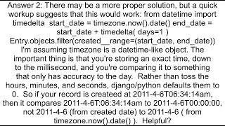 Compare date and datetime in Django