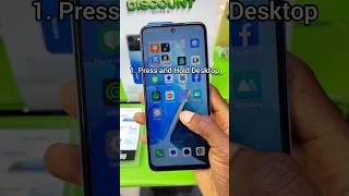 How to change icon size on Infinix phones #shortsviral #shortsfeed #youtubeshorts
