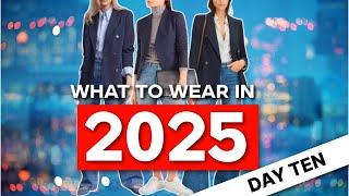 Outfit Ideas With A NAVY BLAZER For 2025 | **DAY TEN **