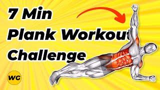 Plank Workout Challenge (Lose Belly Fat in 7 Days) TOP 7 Exercises For Man