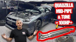 World's Cheapest R35 GT-R is BACK! Mid-Pipe and Tune Gives over 100 horsepower!