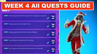 WEEK 4 ALL QUESTS GUIDE Fortnite