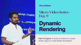 PathToExpert - Dynamic Rendering - SEO - Advanced Web Development - Vilva Athiban