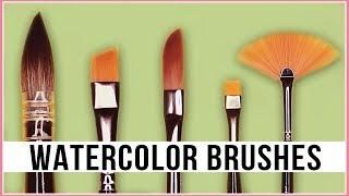 CONFUSED? Different Types Of WATERCOLOR BRUSHES, Their Uses & How To Choose Them