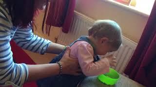 Sophie getting tickled by mummy