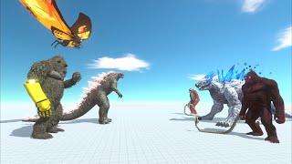 Mothra help Evolved Godzilla and Kong Glove Beast Defeat Shimo and Skar King