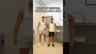 HOTEL GYMS BE LIKE #shorts #short #viral #gym #fitness