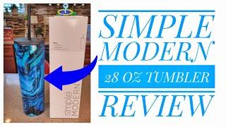 Simple Modern 28 oz Tumbler with Lid & Straw Review Ocean Geode