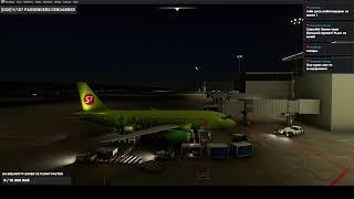 Fenix simulations A319-100, MSFS 2020, Vatsim, GSX, SBI005, Novosibirsk(UNNT) - Krasnoyarsk(UNKL)