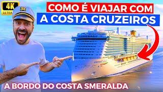 POR DENTRO DO COSTA SMERALDA! Como É Viajar de Cruzeiro na Europa?Palermo, Marselha, Costa Cruzeiros