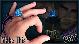 Hextech Crystal  Ring Tutorial  How to make Hextech Crystals DIY  Polymer Clay Tutorial  Arcane