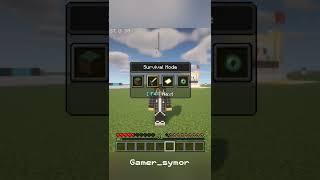 How to switch from Creative mode to survival mode. Minecraft #shorts #minecraft