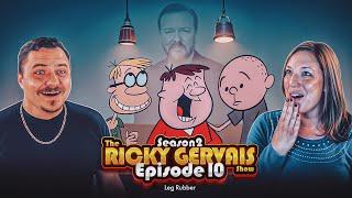 KARL'S LEG MASSAGE STORY HAD US IN TEARS!  Americans React to The Ricky Gervais Show - S2E10