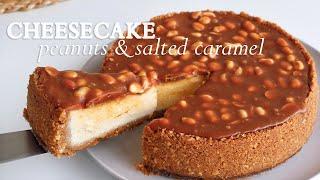 Best Caramel Creamy Cheesecake with Peanuts - Easy Recipe