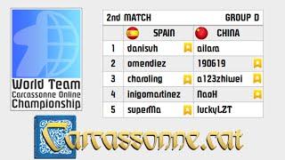 Carcassonne World Team Championship  (Spain vs. China) | Live Cast