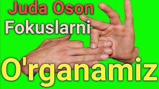 QIZIQARLI FOKUSLAR O'RGANAMIZ easy magic tricks tutorial; ЛУЧШИЕ ПРОСТЫЕ ФОКУСЫ и их СЕКРЕТЫ.