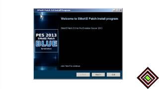 How to install the Pes 2013 Smoke Patch Blue?