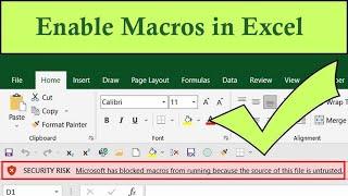 Learn How to Enable Macros in Excel and Save Time | Excel Tech & Tricks