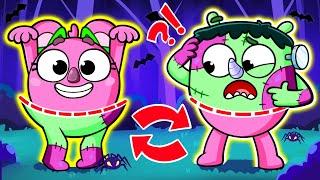 Monster Puzzle Song | Where Is My Body ? Funny Kids Songs And Nursery Rhymes by Baby Zoo Karaoke