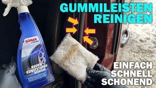 GUMMILEISTEN REINIGEN: einfach, schnell, schonend: Sonax Xtreme Reifen+KunststoffReiniger & ScrubPad