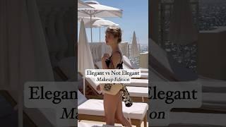 Elegant vs Not Elegant Makeup! #makeup #elegant  #clothing #ootdguide #oldmoneyaesthetic