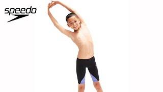 Speedo Fastskin Junior LZR Ignite Jammer in Black and Miami Lilac | ProSwimwear